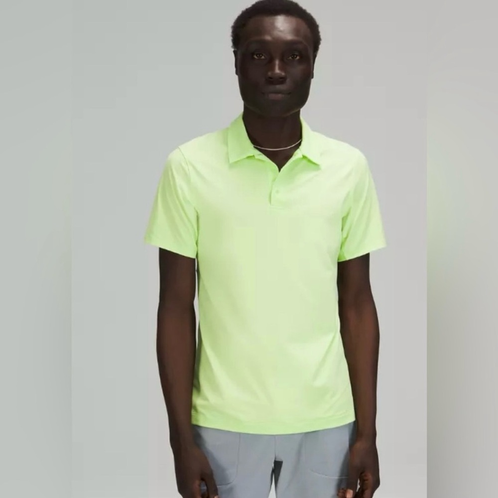 Lululemon Athletica Snap Front Performance Short Sleeve Polo Shirtl